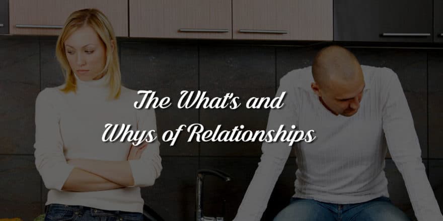 The Whats and Whys of Relationships